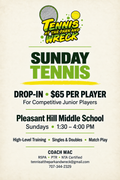 Sunday Tennis Competitive Junior Drop-In